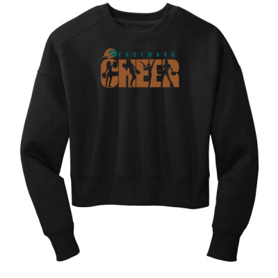 Cheer Ladies Fleece Cropped Sweatshirt Thumbnail