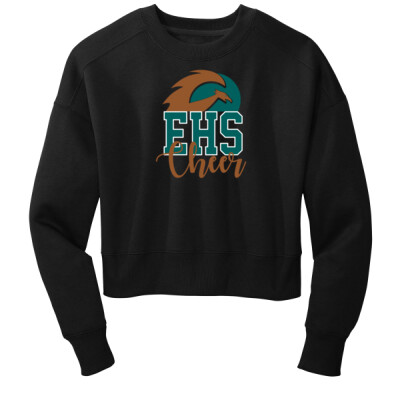 EHS Cheer Ladies Fleece Cropped Sweatshirt  Thumbnail